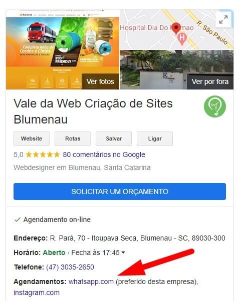 Como Colocar Link de Agendamento do WhatsApp no Google meu Negócio? 1 Link de Agendamento do WhatsApp