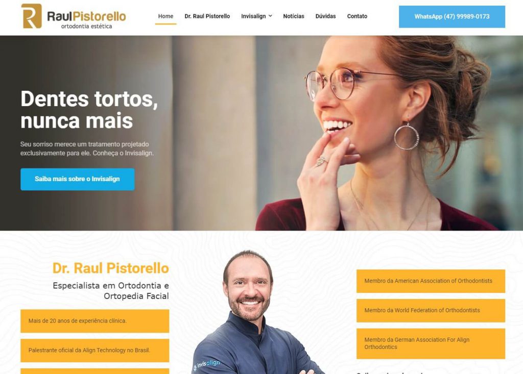 Site Institucional para Dentista Site Institucional para Dentista