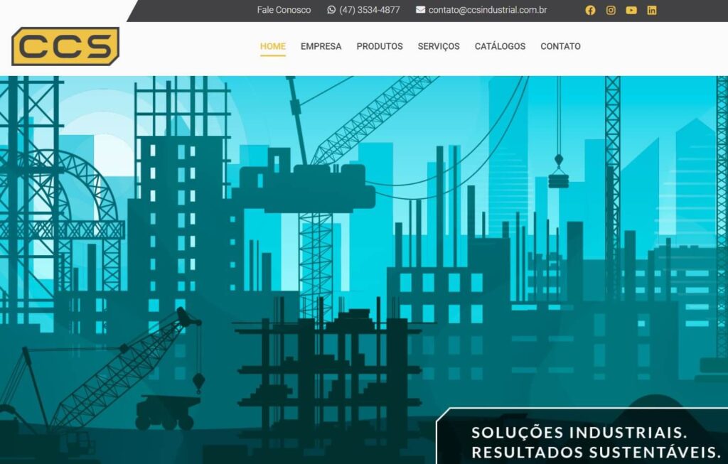 Site Institucional para Indústria