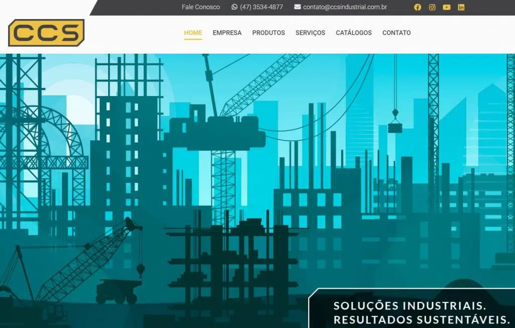 Site Institucional para Indústria Site Institucional para Indústria