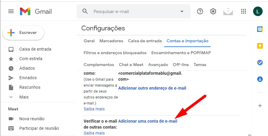 Verificar o e-mail de conta Verificar o e-mail de conta