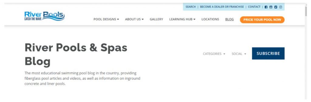 Case de Marketing de Conteúdo da River Pool and Spas! Case de Marketing de Conteúdo da River Pool and Spas!