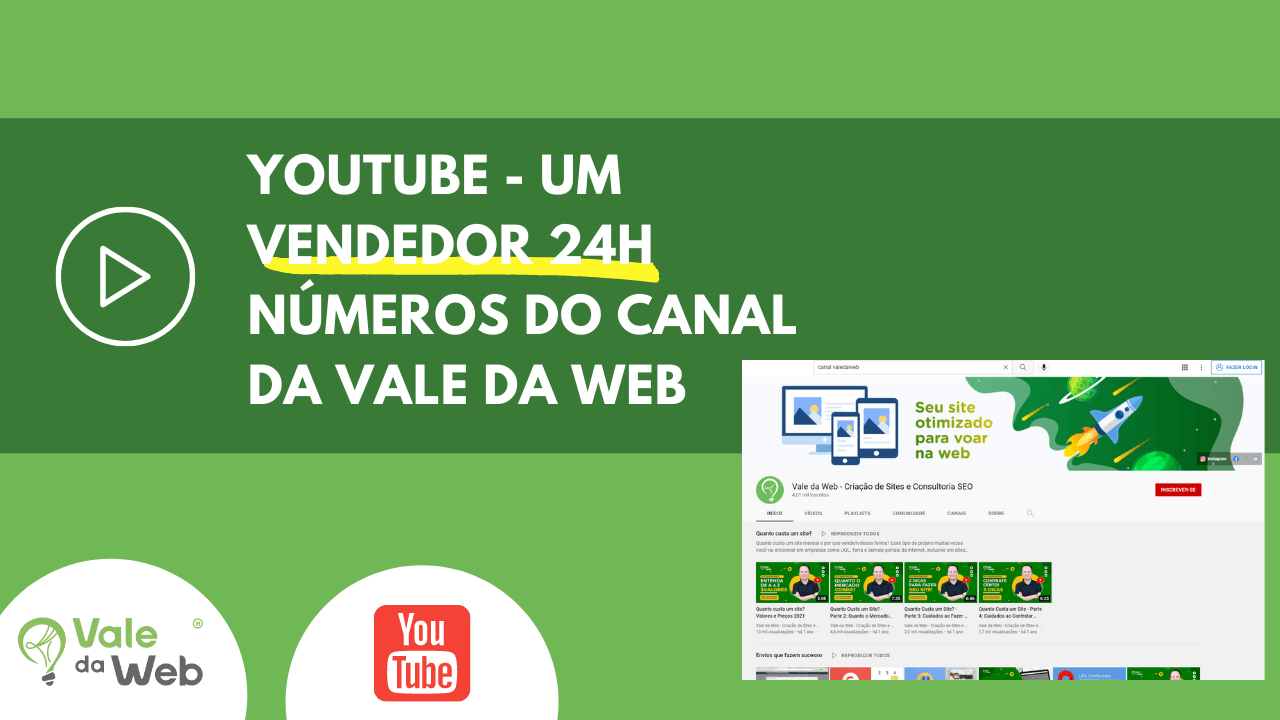 Canal Youtube Vale da Web