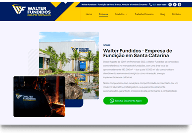 Criação de Sites Institucionais em Blumenau Vale da Web