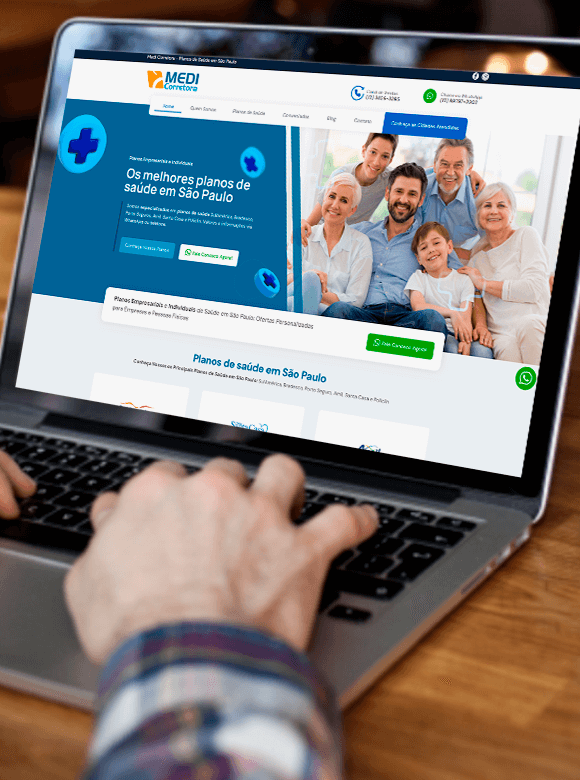 Criação de Site 100% Personalizado Medicorretora.com.br
