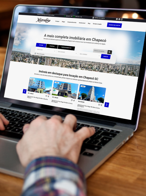 Criação de Sites em Chapecó Vale da Web Site Nostra Casa