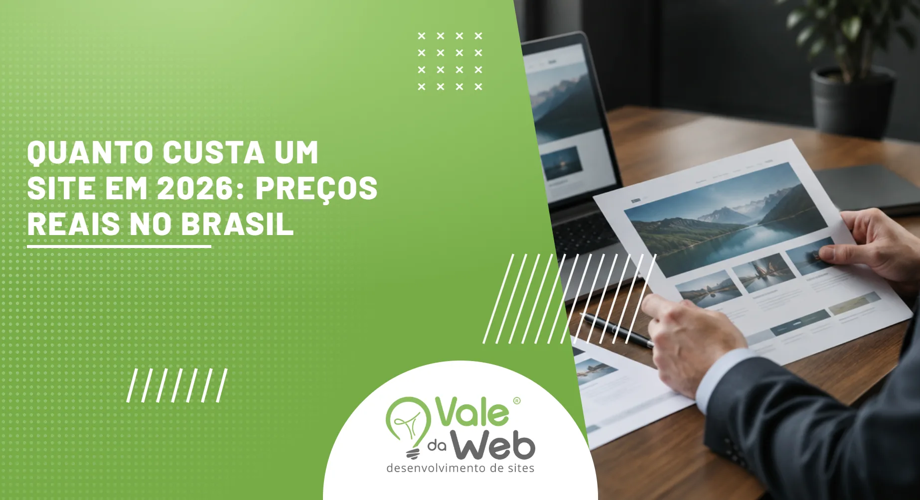 Quanto custa um site: empresário comparando orçamentos de criação de site